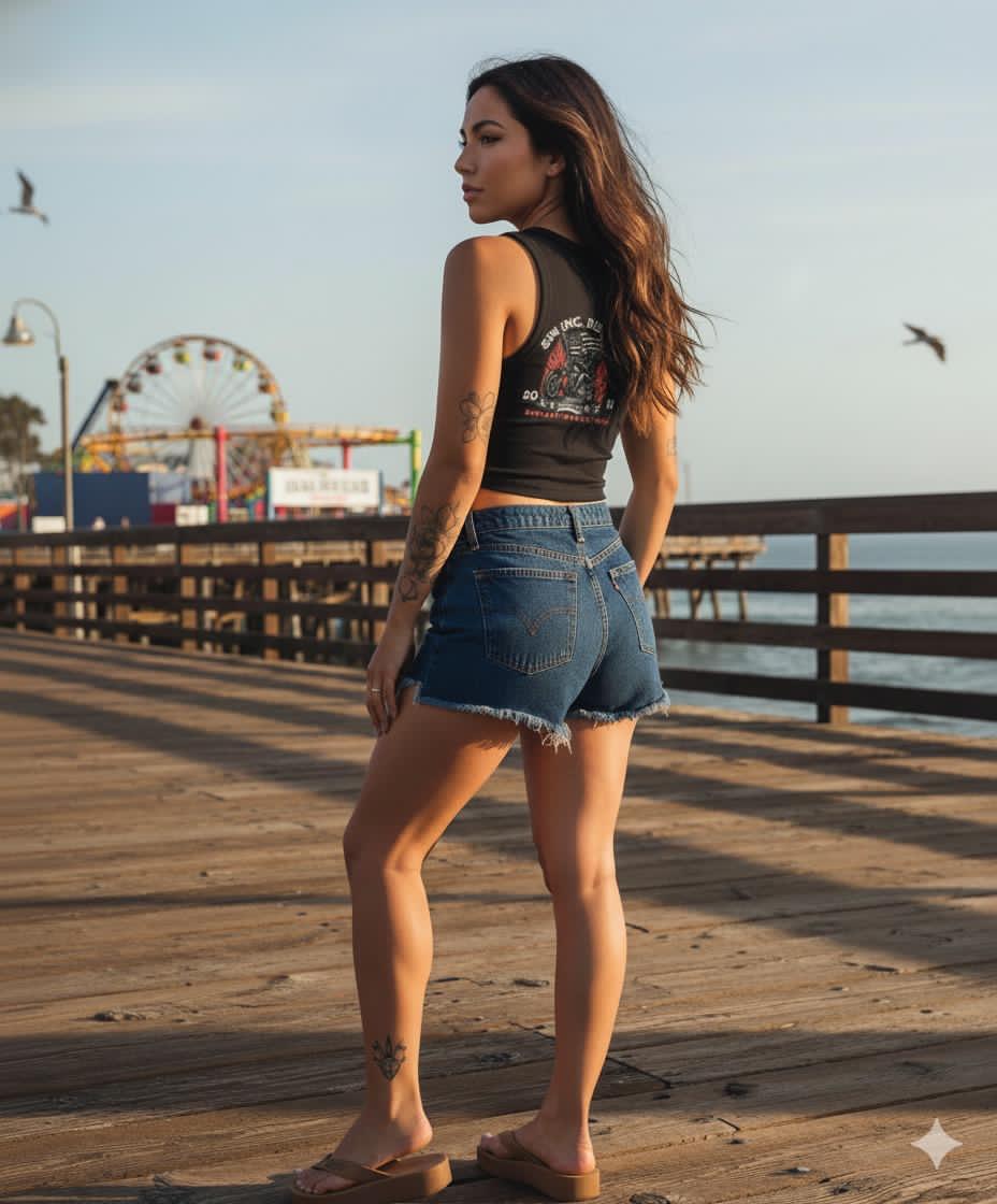 Vintage Style Women's Micro Rib Racer Tank Top, Retro Tank for Bikers, Summer Essential, Slogan Top, Festival Outfit