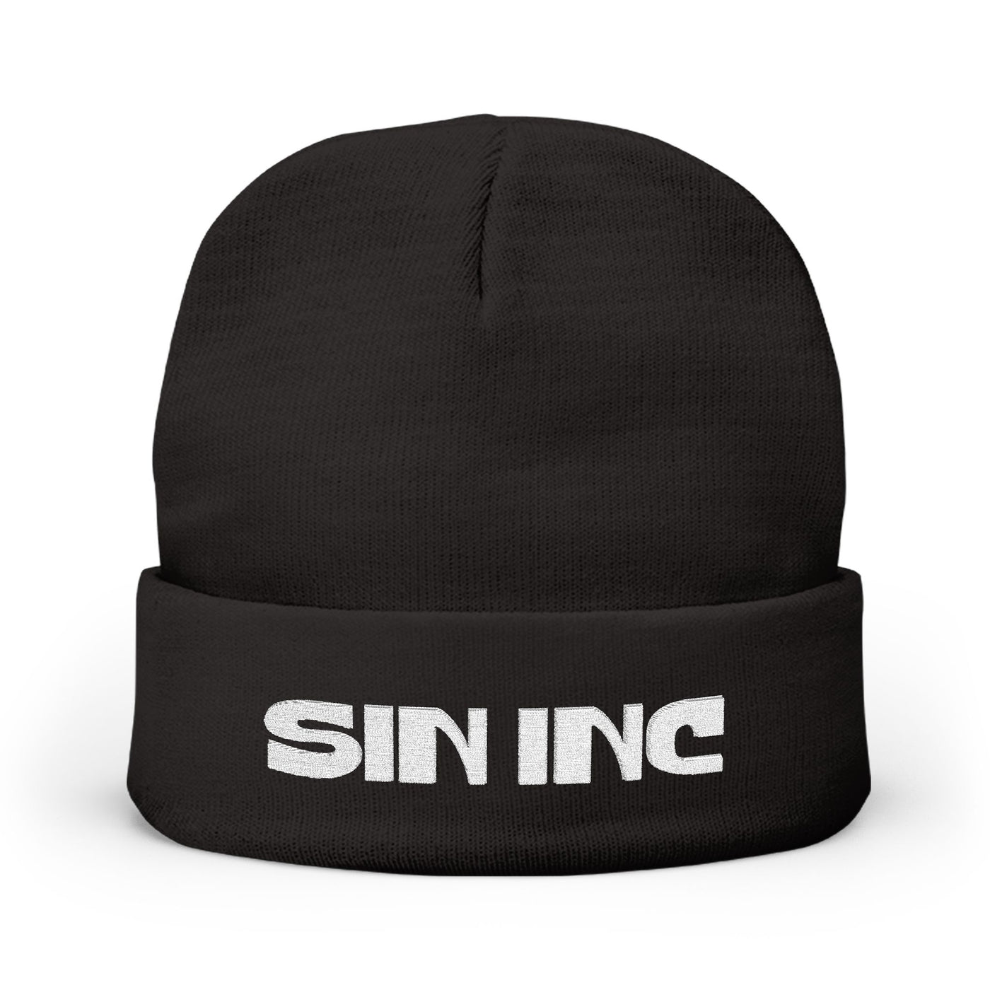 SIN INC. Knit Beanie (Embroidery)