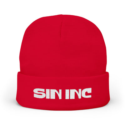 SIN INC. Knit Beanie (Embroidery)
