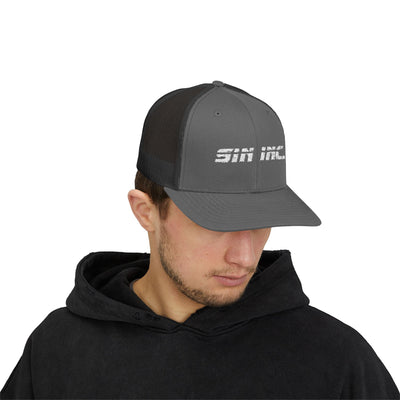 SIN INC. Embordered Classic Snapback Trucker Cap