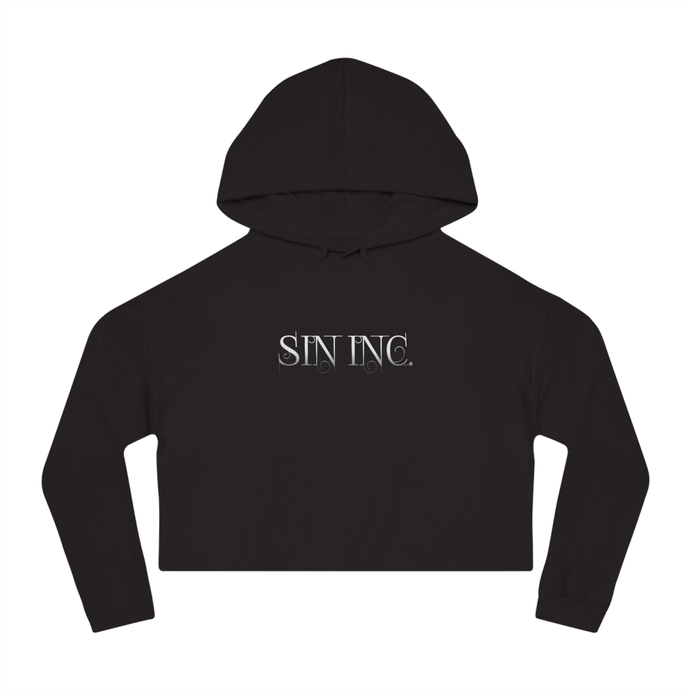 Cropped Hoodie – SIN INC. Dark Angel Wings Camouflage