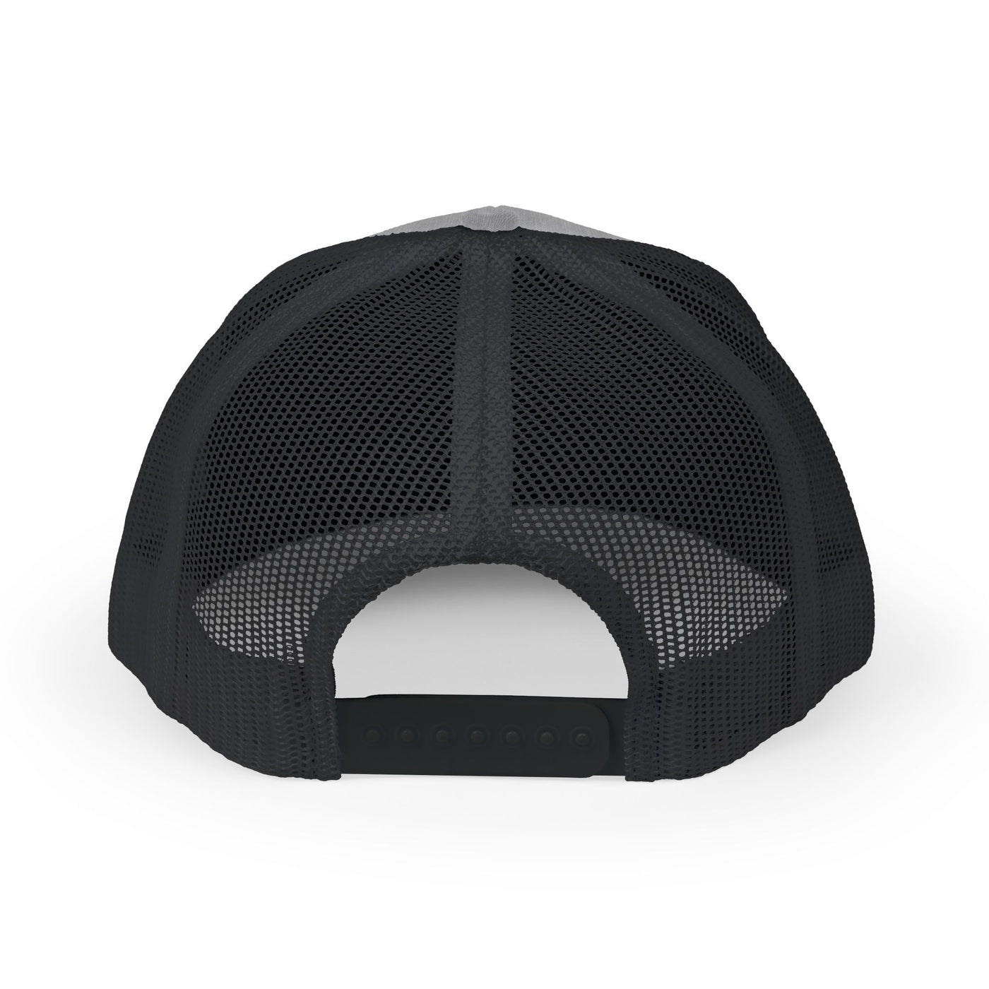 Black mesh cap on a white background