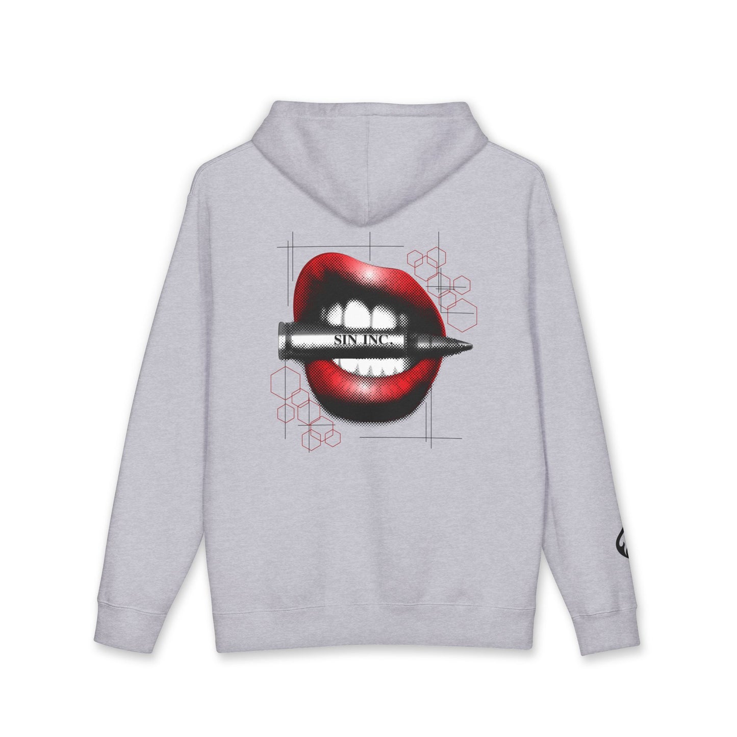 Sin Inc. Hoodie — Graphic Hot Lips Design Hoodie