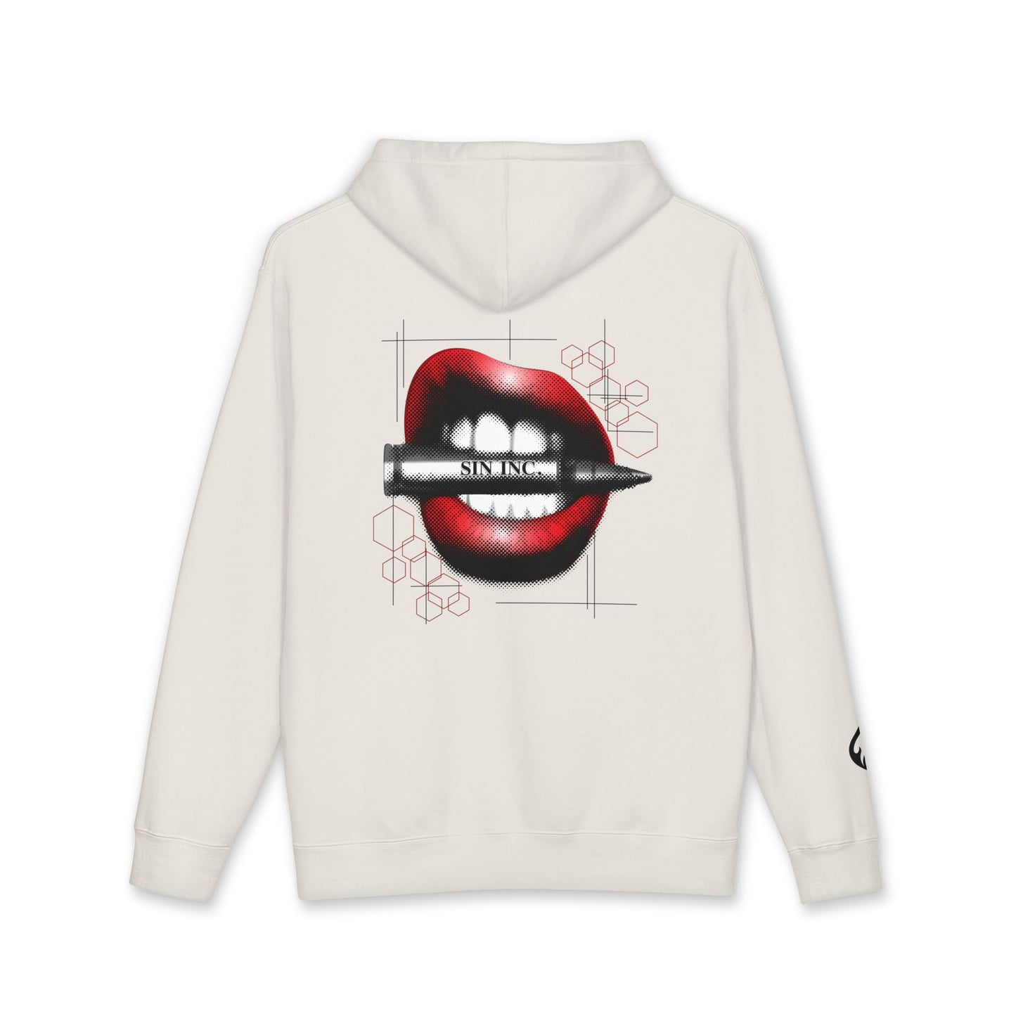 Sin Inc. Hoodie — Graphic Hot Lips Design Hoodie