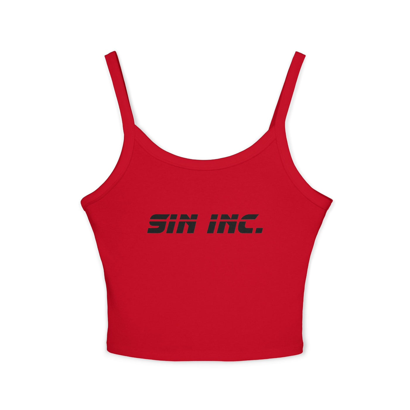 SIN INC VIXEN Bold Spaghetti Strap Tank 100% Ring spun cotton
