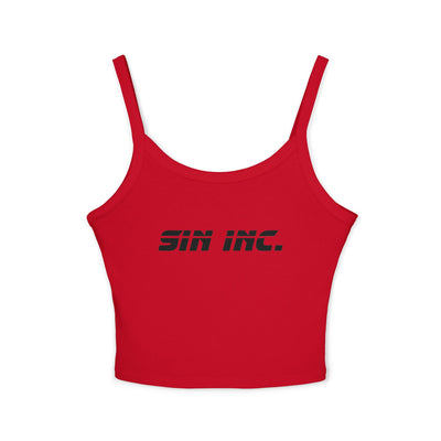 SIN INC VIXEN Bold Spaghetti Strap Tank 100% Ring spun cotton