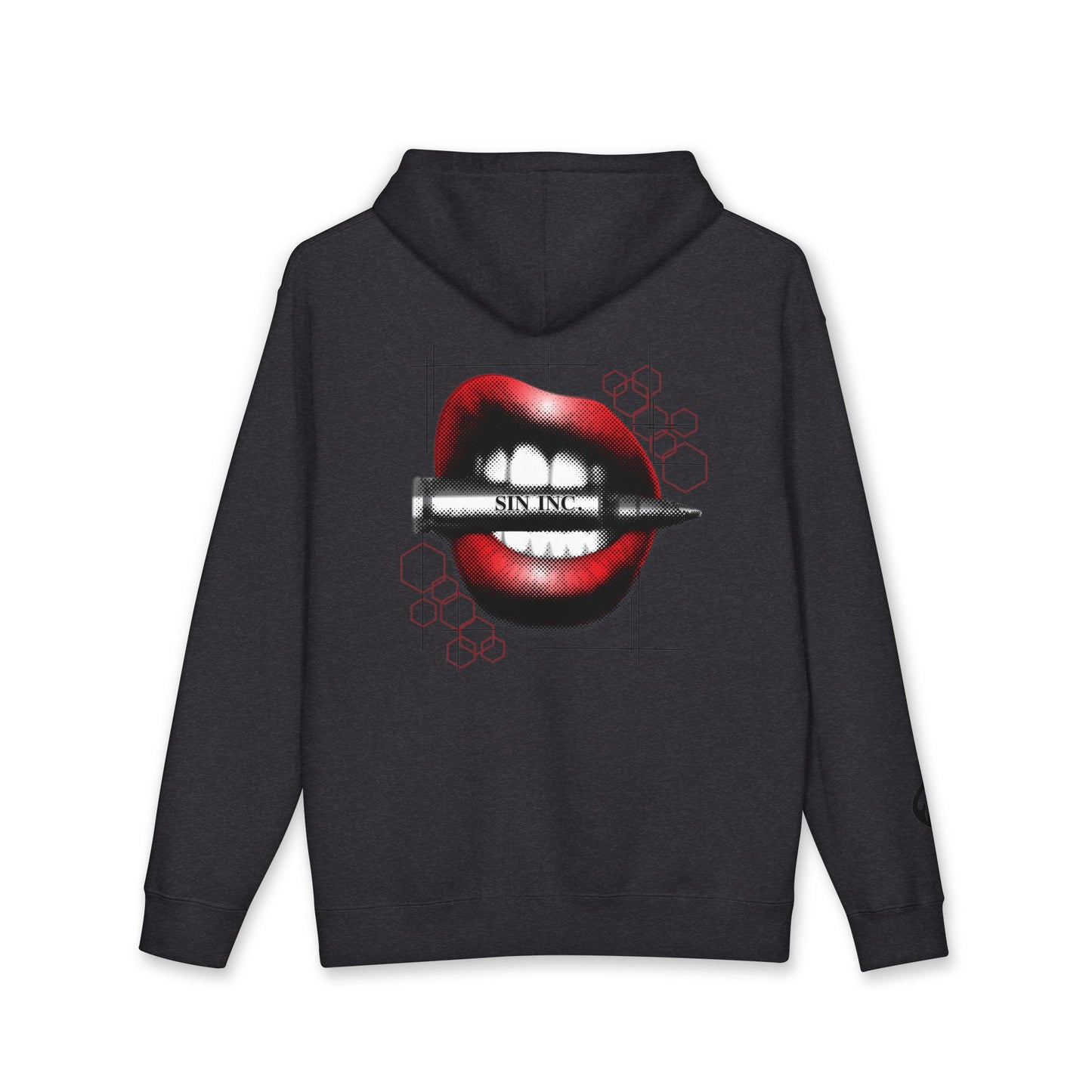 Sin Inc. Hoodie — Graphic Hot Lips Design Hoodie
