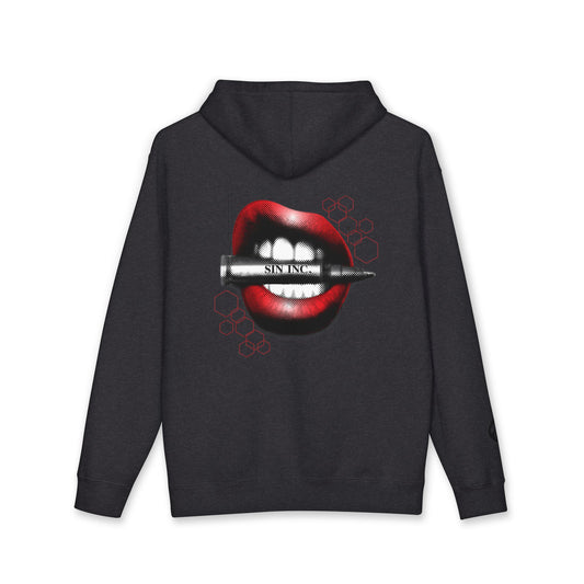 Sin Inc. Hoodie — Graphic Hot Lips Design Hoodie