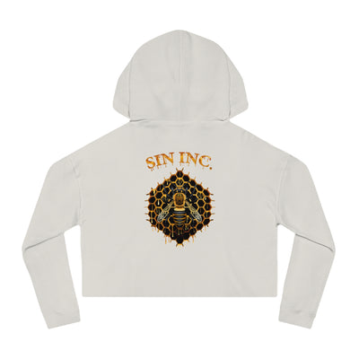 Cropped Hoodie – SIN INC. Dark Angel Wings Camouflage