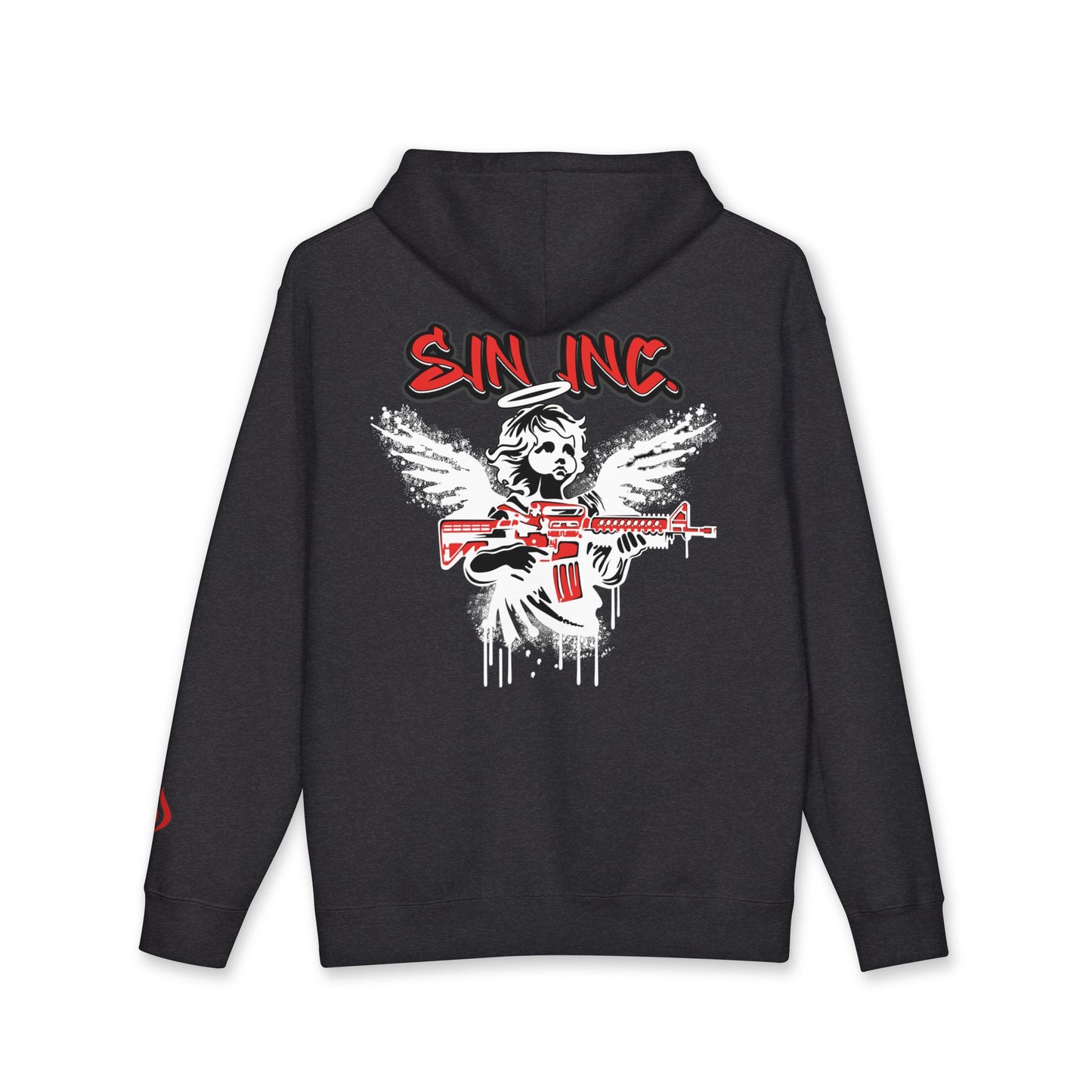 Sin Inc. Cherub Unleshed Wrath Hoodie — Streetwear Pullover Graffiti Style