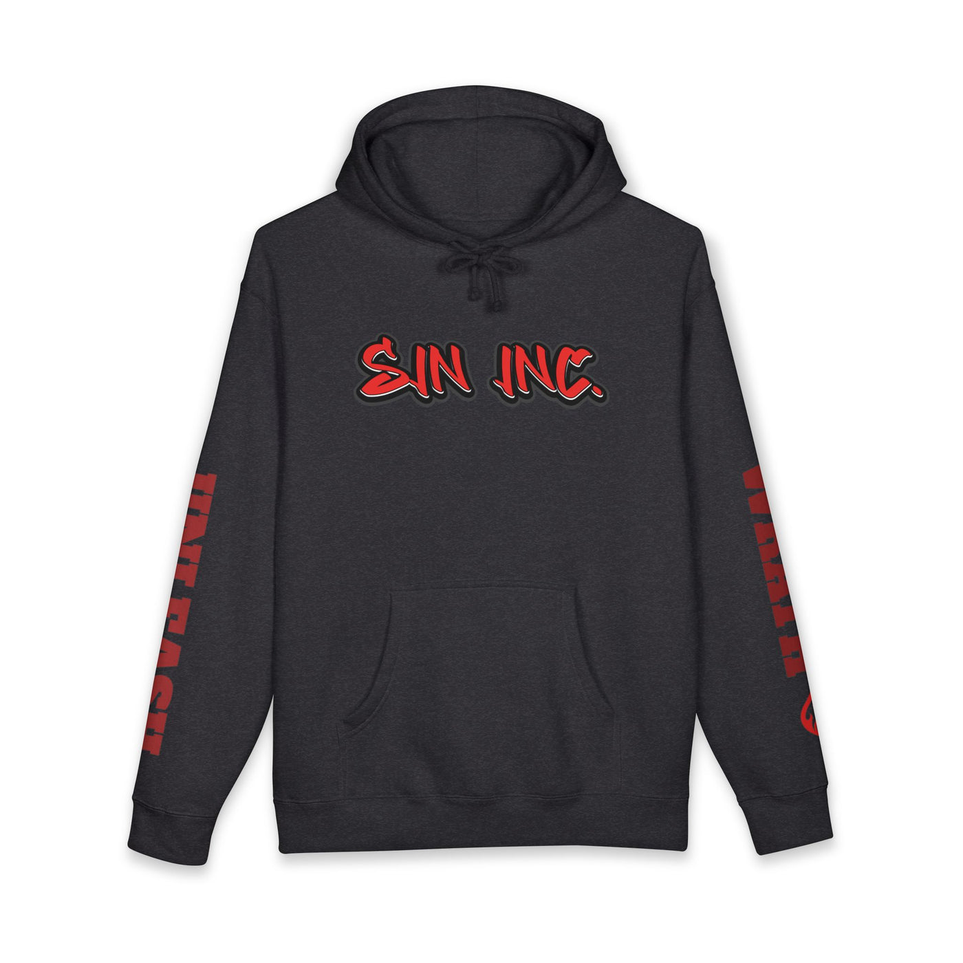 Sin Inc. Cherub Wrath Hoodie — Streetwear Pullover Graffiti Style