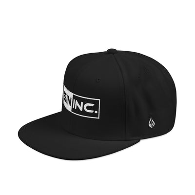 SIN INC. Embroidered Snapback 6 Panal Hat, Urban Fashion, Gift for Him, Casual Wear, Streetwear Accessory