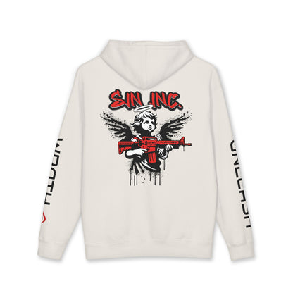 Sin Inc. Cherub Unleshed Wrath Hoodie — Streetwear Pullover Graffiti Style