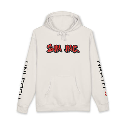 Sin Inc. Cherub Unleshed Wrath Hoodie — Streetwear Pullover Graffiti Style