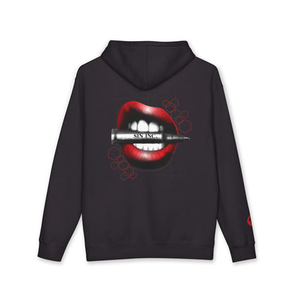 Sin Inc. Hoodie — Graphic Hot Lips Design Hoodie