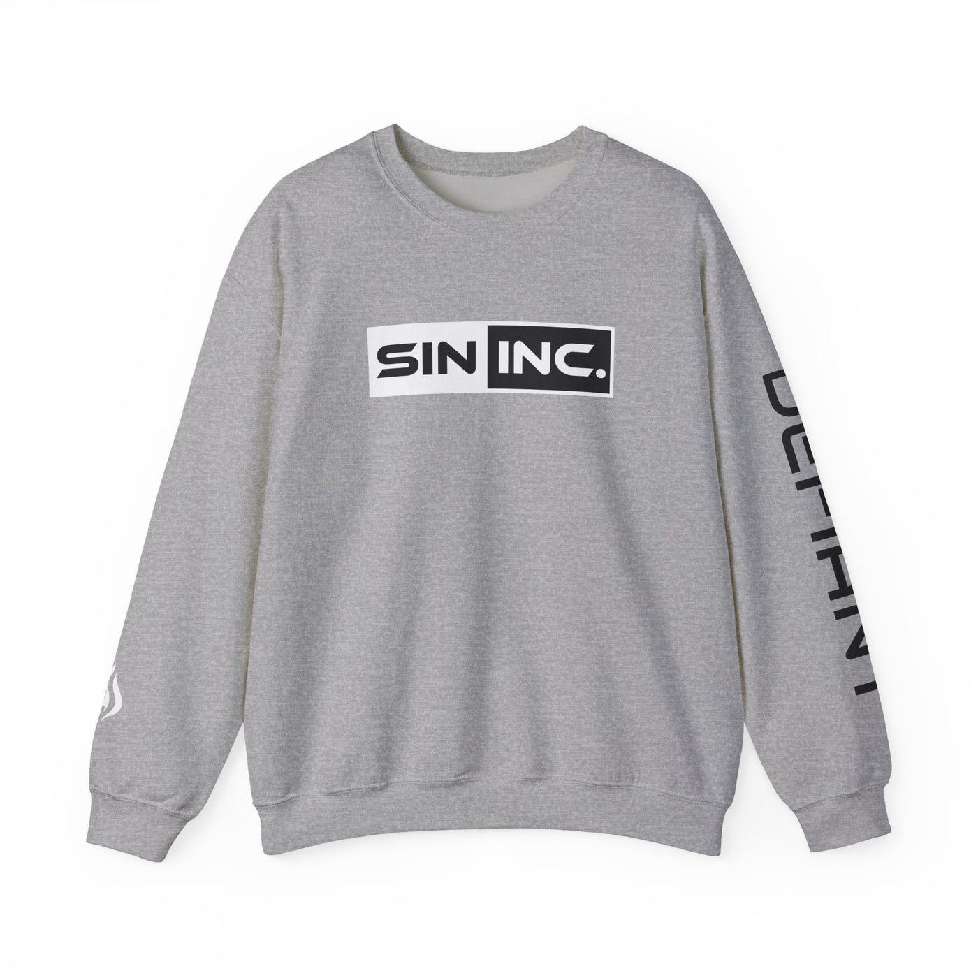 SIN INC. Defiant Crewneck Sweatshirt  Unisex Streetwear, Casual Layering,  Summer/Fall Vibes,