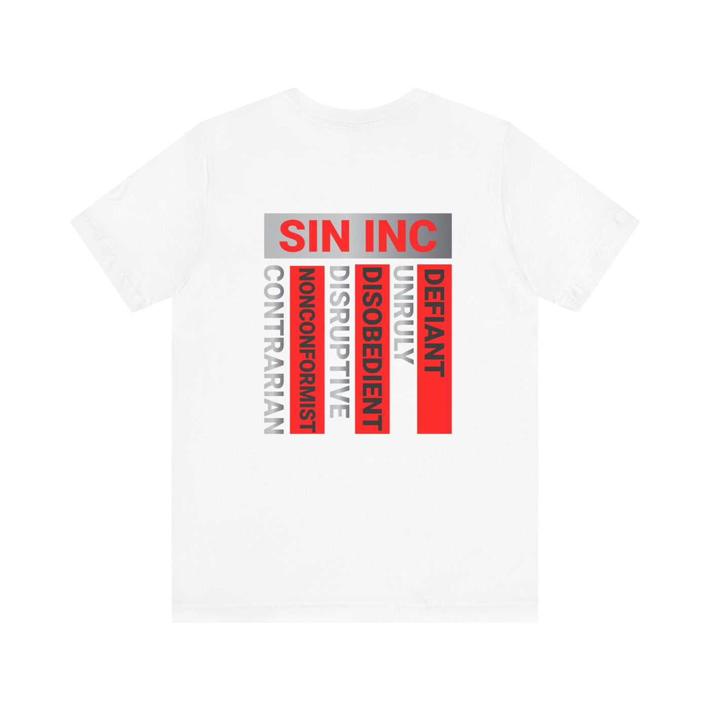 SIN INC. Defiant Classic 100% Ring spun Cotton Tee