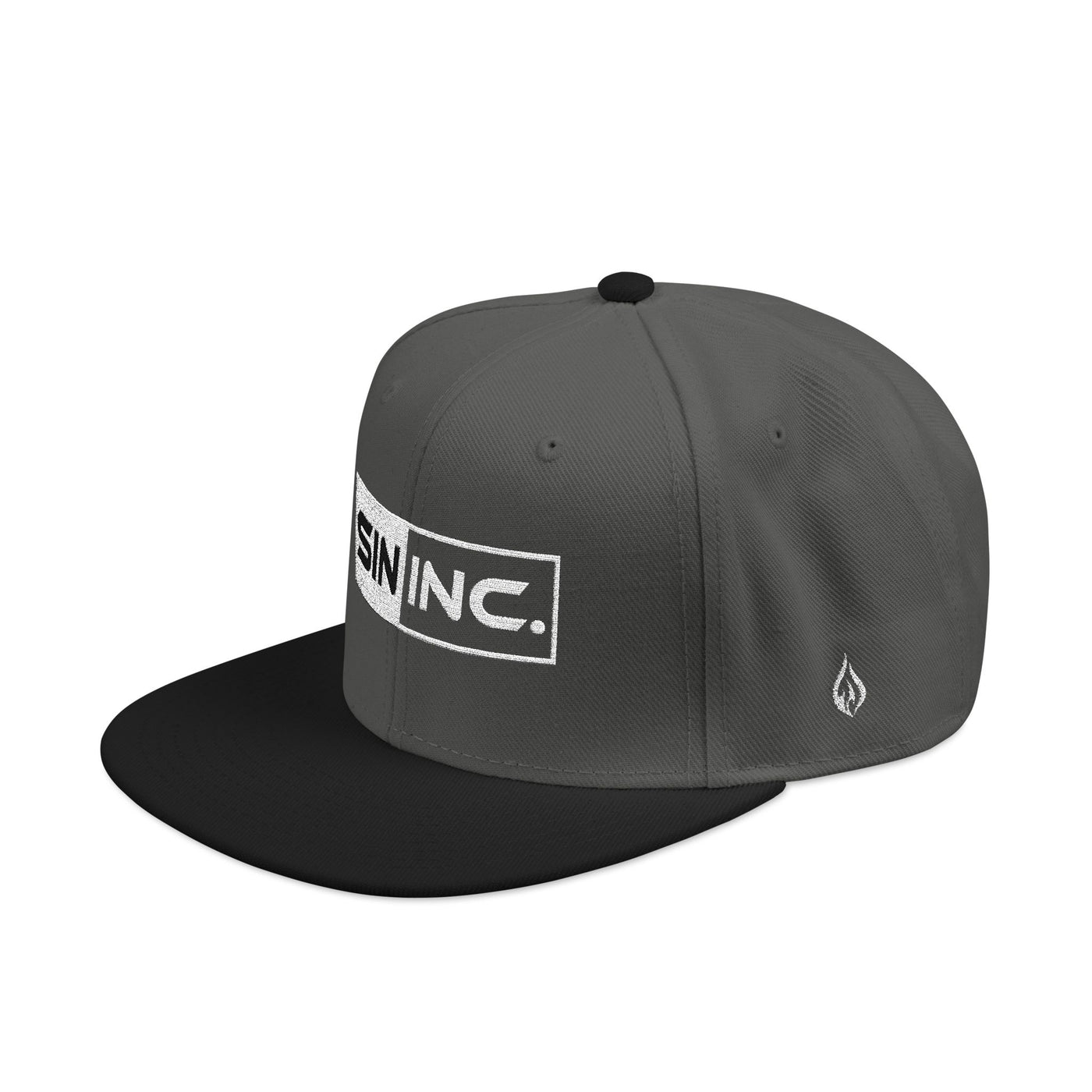SIN INC. Embroidered Snapback 6 Panal Hat, Urban Fashion, Gift for Him, Casual Wear, Streetwear Accessory