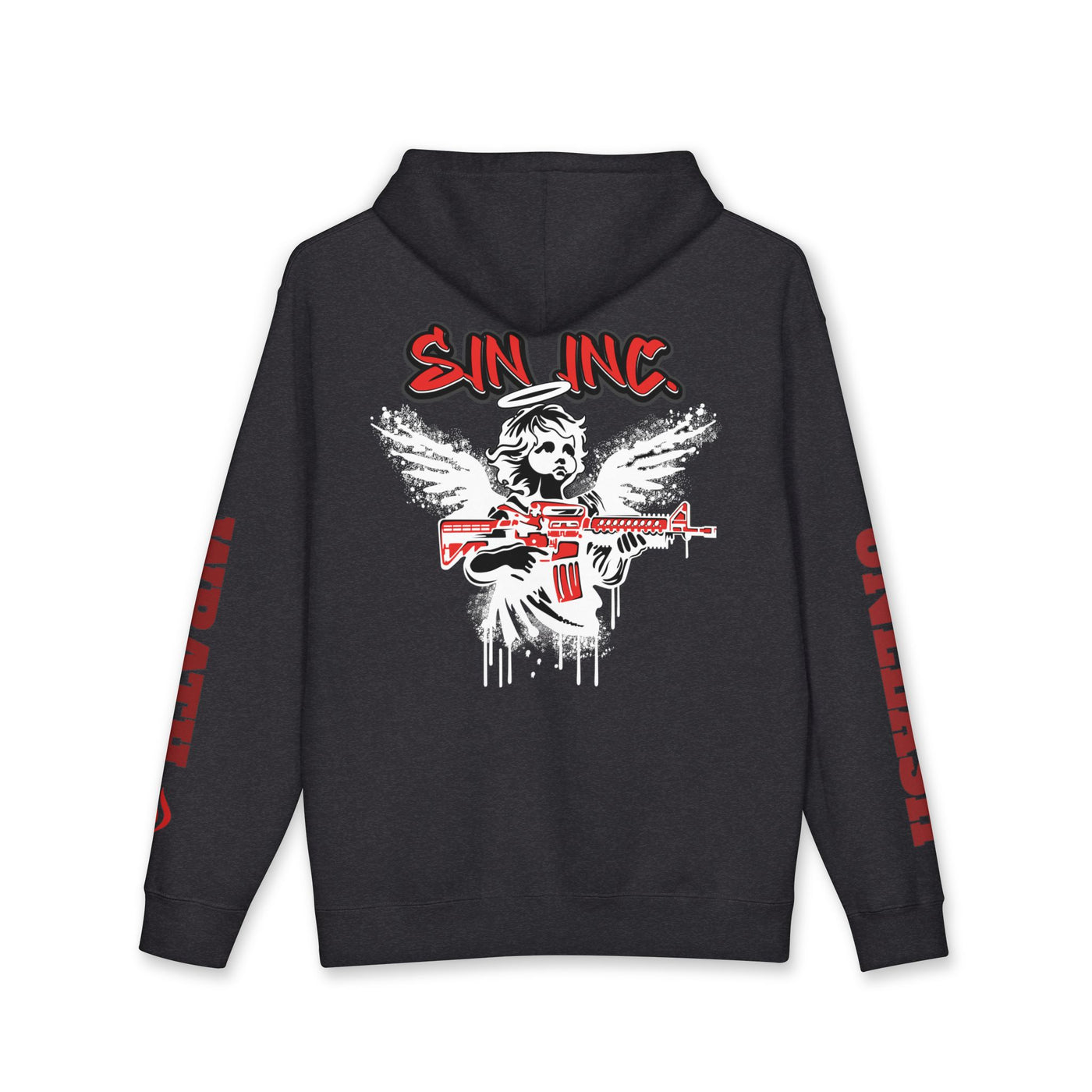 Sin Inc. Cherub Wrath Hoodie — Streetwear Pullover Graffiti Style
