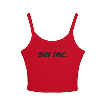 SIN INC VIXEN Bold Spaghetti Strap Tank 100% Ring spun cotton