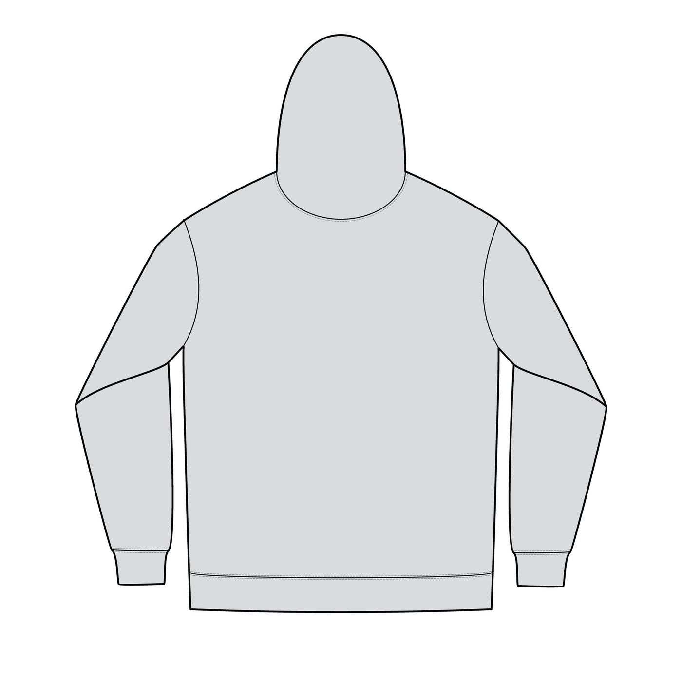 SIN INC. Embordered Full-Zip Essential Hoodie for Men