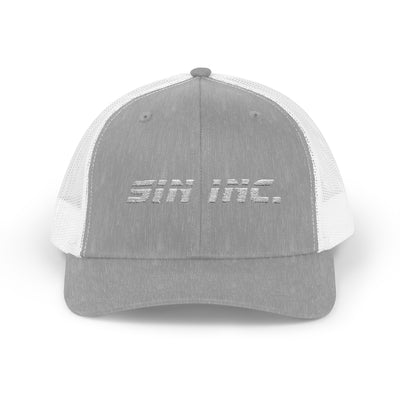 SIN INC. Embordered Classic Snapback Trucker Cap