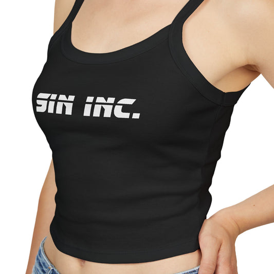 SIN INC VIXEN Bold Spaghetti Strap Tank 100% Ring spun cotton
