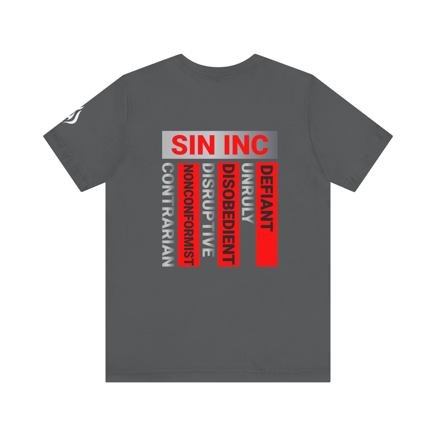 SIN INC. Defiant Classic 100% Ring spun Cotton Tee