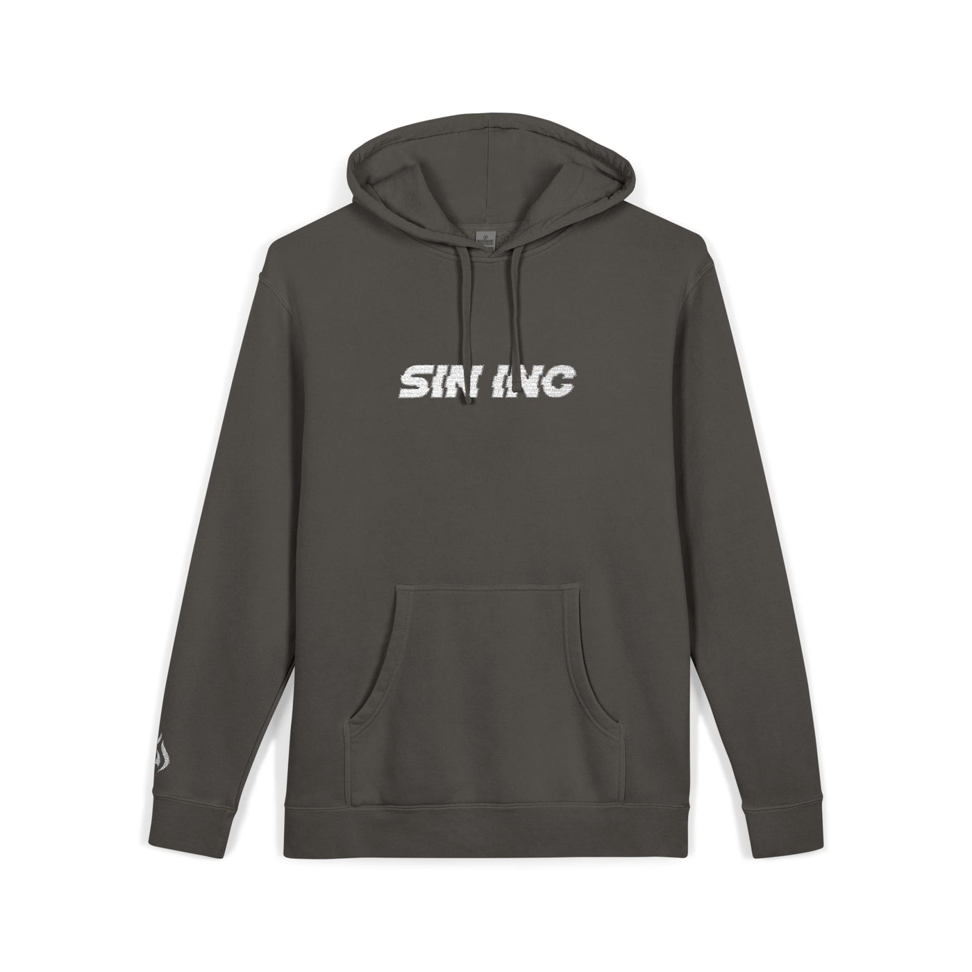 SIN INC. Glitch Embroidered  Hoodie